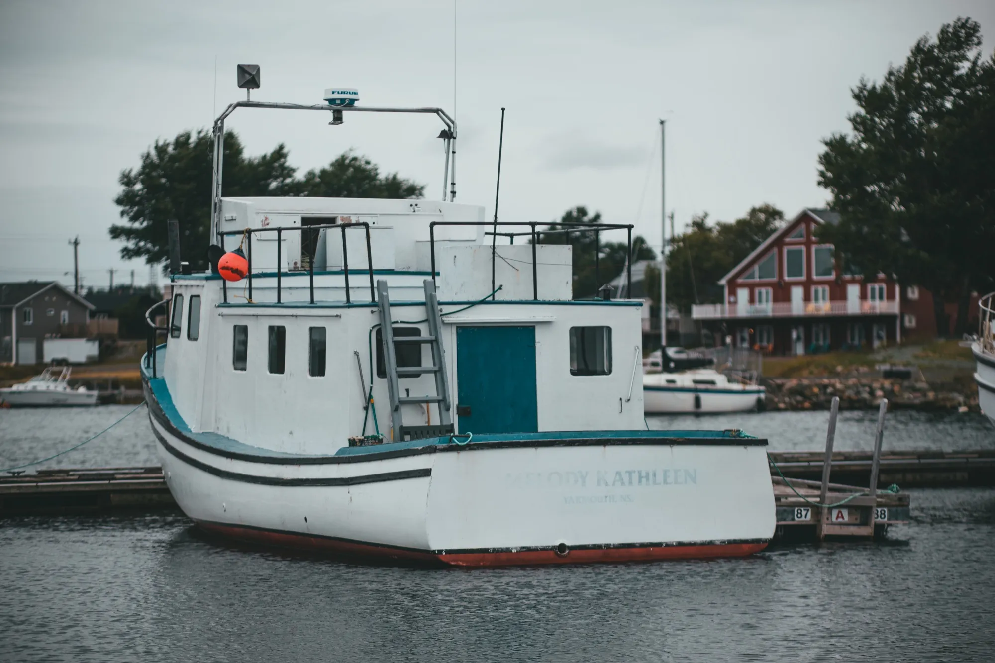 The fishing vessel Melody Kathleen alongside in the harbour